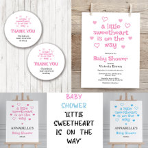 Sweetheart is on the way Baby Shower