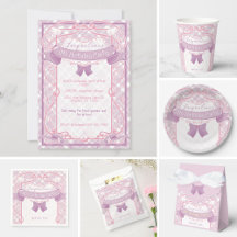 Purple Art Nouveau Magical Girl Birthday Party