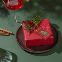 Elegant Glowing Christmas Tree Holiday Card