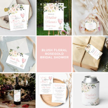 Blush Florals Bridal Shower Collection