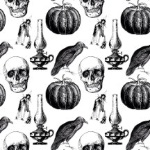 Vintage Skulls & Witches: Halloween Accessories