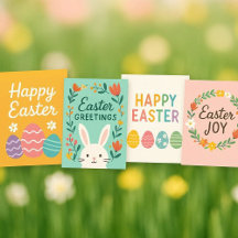 Spring Easter Greeting Cards Collection