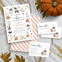 A Little Boo Halloween Ghosts Baby Shower