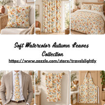Soft Watercolor Autumn Leaves Collection