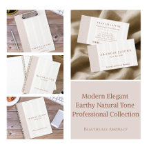 Modern Elegant Earthy Natural Tone Professional