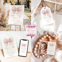 Pink Bow Baptism