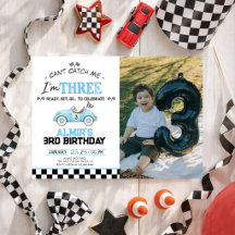 Can't Catch Me Race Car 3rd Birthday Party