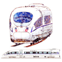 CRH380BL - Distressed Watercolor Style