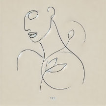 Minimalist Line Art Portraits Collection