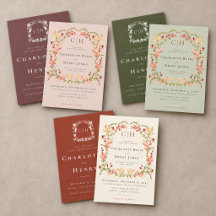 Terracotta Olive Green Autumn Wildflower Wedding