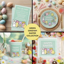 Green Gingham Easter Collection