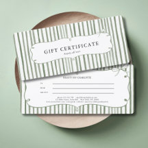 Stripe Vintage Bow Business Branding Collection