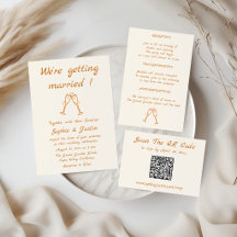 Elegant Terracotta Wedding Invitation Suite