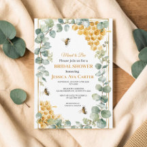 Meant to Bee Eucalyptus Bridal shower