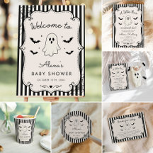 Black Gingham Ghost Halloween