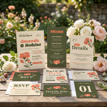 Retro Floral Vintage Garden Wedding Collection