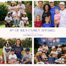 America 250 and 4th of July Family Apparel