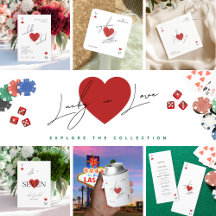 Lucky in Love Playing Card Vegas Wedding Suite