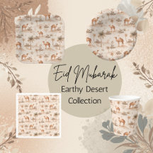 Desert Palms & Camels Party Supplies |Earthy Brown