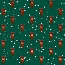 Funny Christmas Coffee Mugs wrapping paper