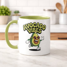 Smiling Avocado Cartoon – Fun & Quirky Design