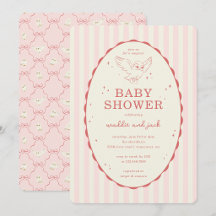 Harry Potter Hedwig Pink Stripe Baby Shower