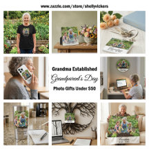 Grandma Established Year - Photo Gifts Under $50