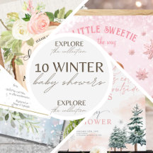 Baby Girl 🎀 Shower Themes  for Winter
