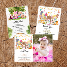 Watercolor Wild one 1st Birthday Party