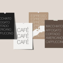 Espresso Types Coffee Bar Wall Art