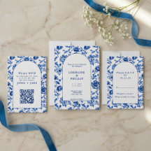 Classic Arches vintage Delftware-Inspired Wedding