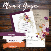 BUDGET Plum and Ginger Wedding Collection by LeahG