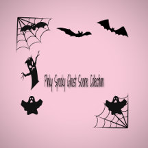 Spooky Ghost Silhouette Scene Collection