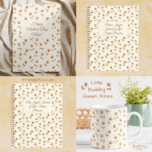 Little Budding Queen Annes - cottagecore pattern.