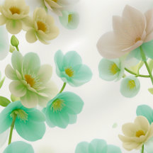 Wall art abstract "Soft Bloom" 