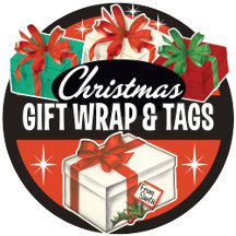 Christmas Gift Wrap, Gift Bags + Tags