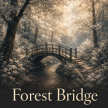 Enchanted Forest Bridge: Fantasy Art