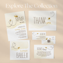 Sweet Bumblebee Mama To Bee Baby Shower Collection