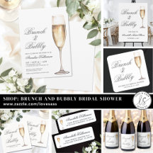 Elegant Brunch And Bubbly Champagne Bridal Shower
