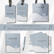 Stylish Periwinkle Blue Boutique Music Gifts