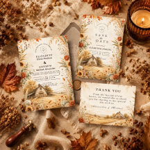 Romantic Autumn Barn Wedding