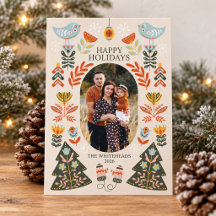 Nordic Woodland Christmas Folk Art Holiday