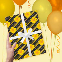 Summer Birthday Blooms Stripes