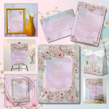 Vintage Periwinkle Peony Wedding