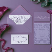 Vintage Baroque Victorian Plum wedding