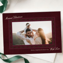 Traditional Burgundy Holly Christmas Collection