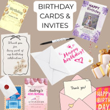Birthday Cards & Invites