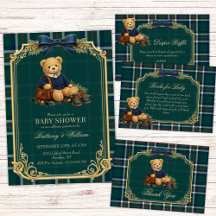 Heritage Preppy Bear Baby Shower