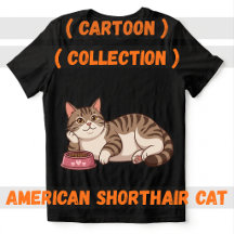 Cute American Shorthair Cat Cartoon Collection