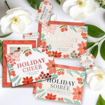 Poinsettia & Berry Holiday Foliage Collection